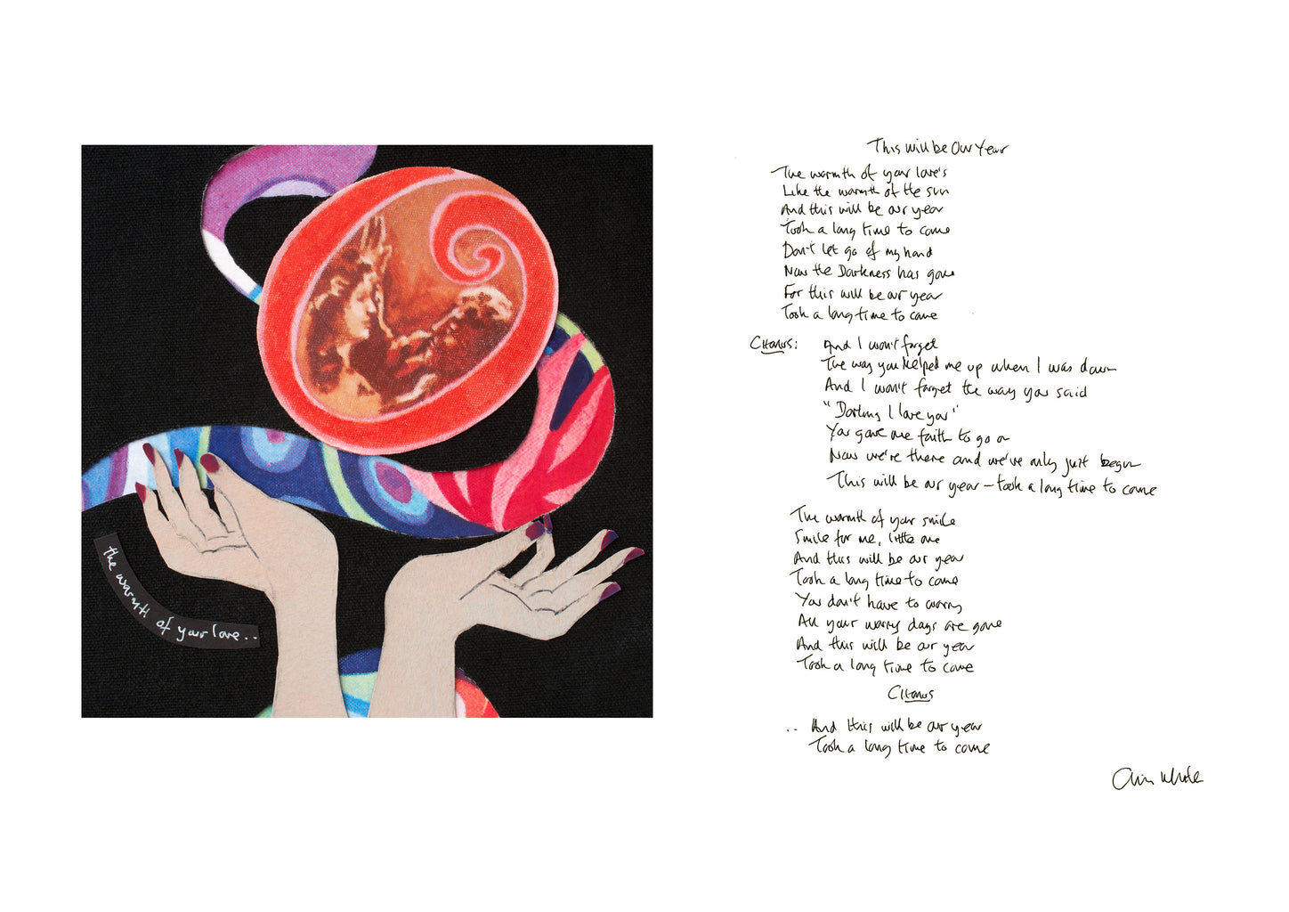 THIS WILL BE OUR YEAR Illustrated lyric