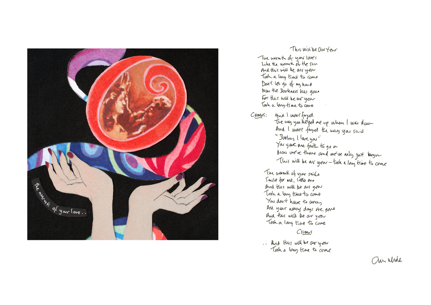 THIS WILL BE OUR YEAR Illustrated lyric