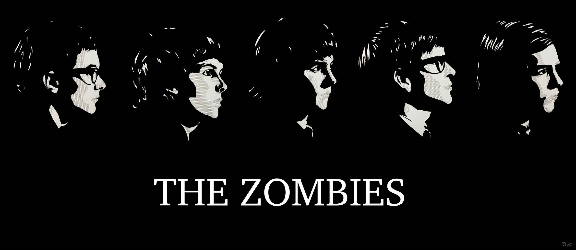 THE ZOMBIES SILHOUETTE (original line-up)